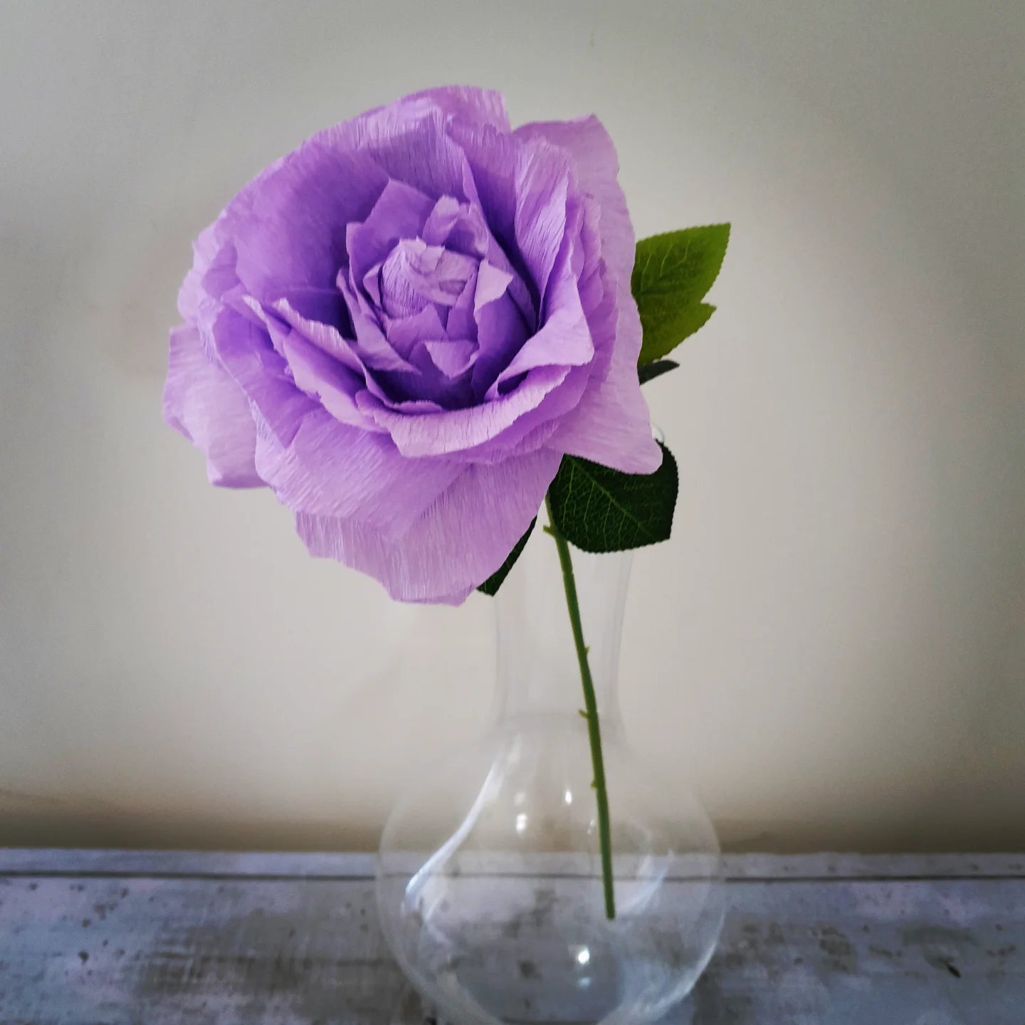 Handcrafted Faux Roses | Watercolor Crepe Paper Flowers
