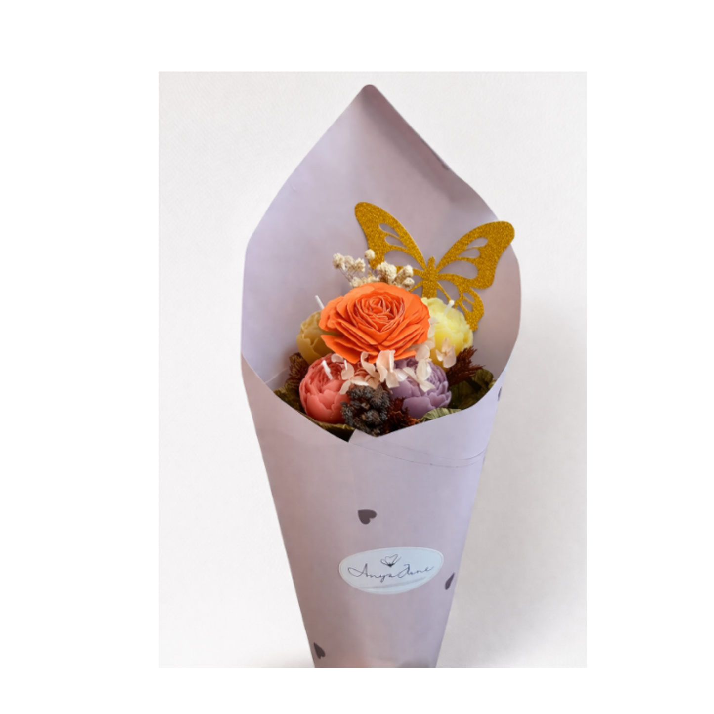Decorative Candle Bouquet | Handmade Floral Candle Gift