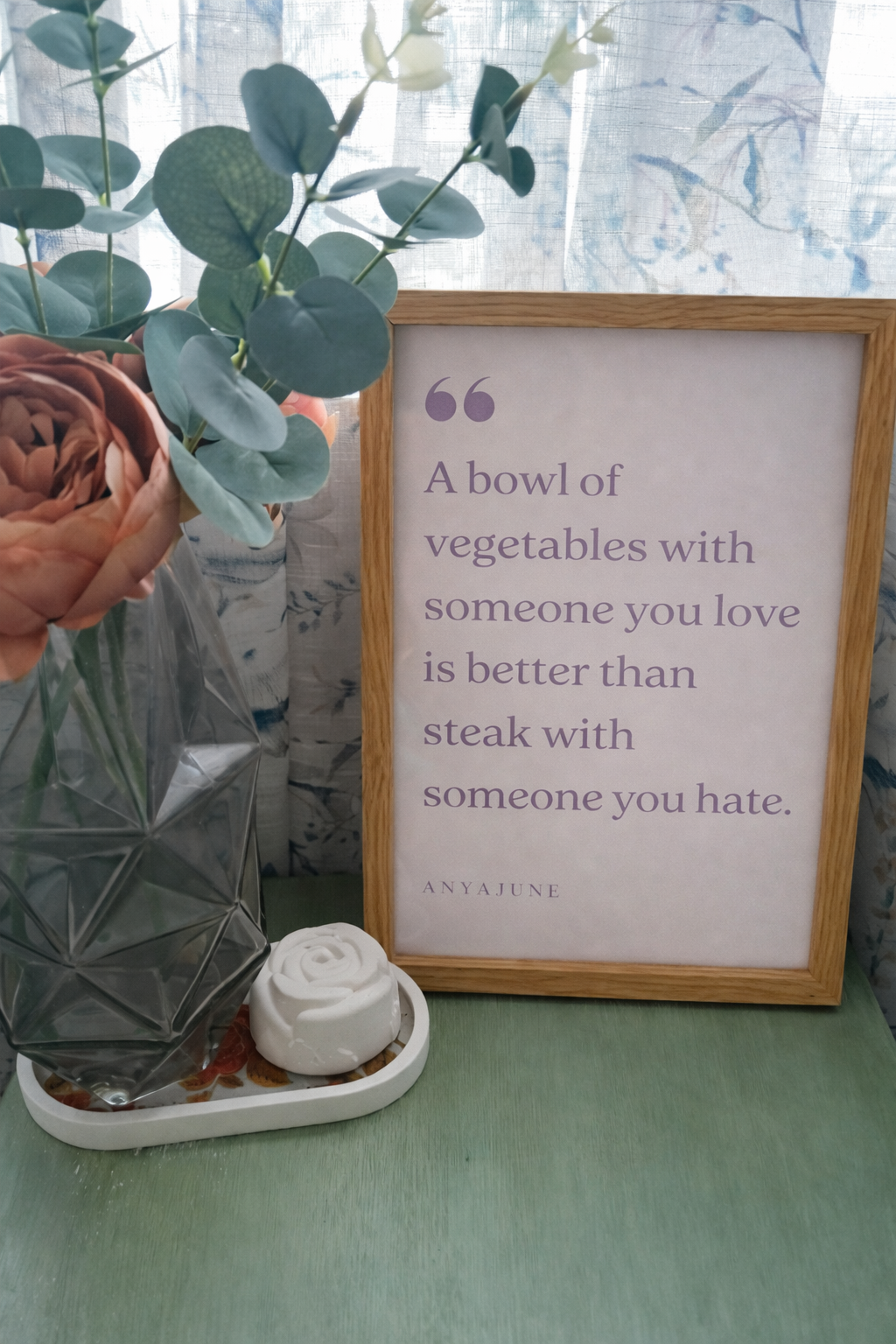 A Bowl of Vegetables Framed Print | Anya June