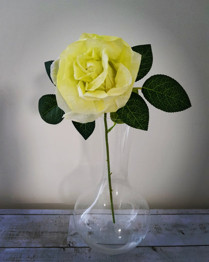 Handcrafted Faux Roses | Watercolor Crepe Paper Flowers