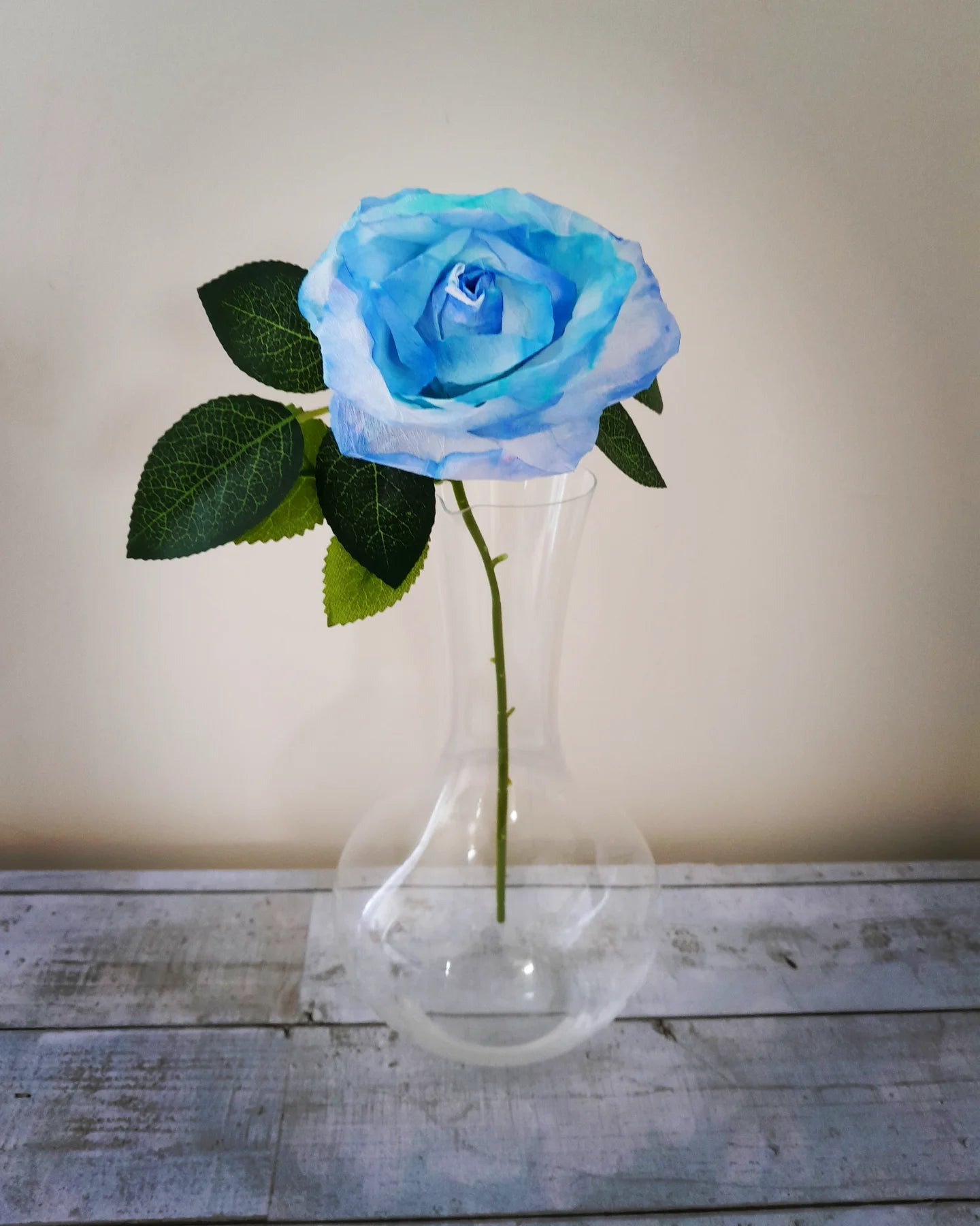 Handcrafted Faux Roses | Watercolor Crepe Paper Flowers