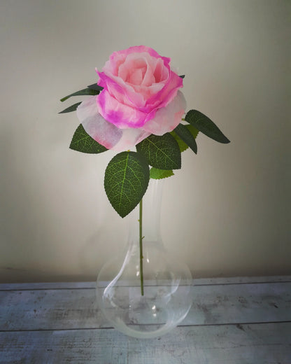 Handcrafted Faux Roses | Watercolor Crepe Paper Flowers