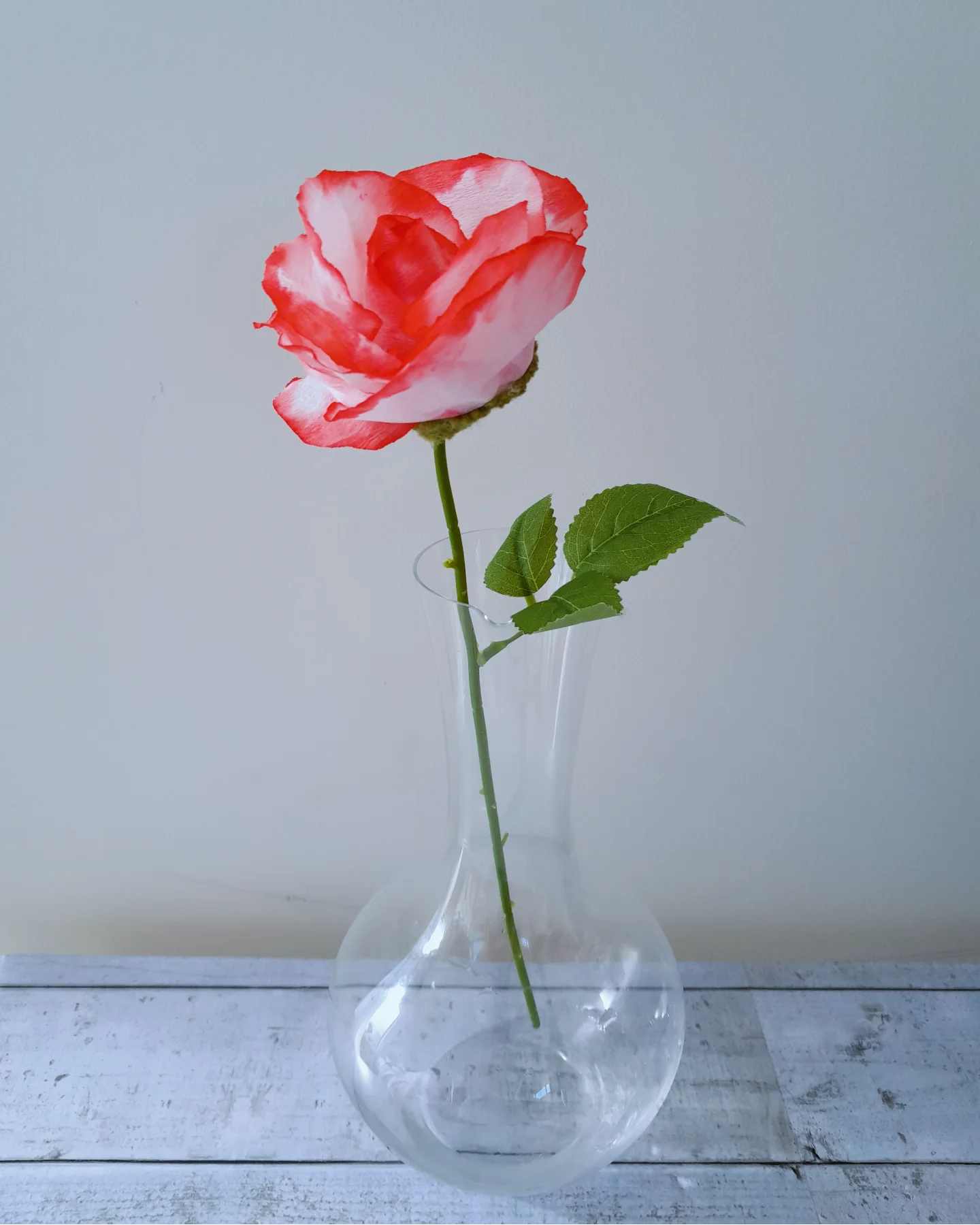 Handcrafted Faux Roses | Watercolor Crepe Paper Flowers