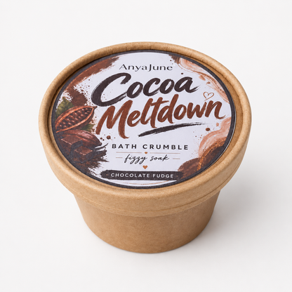 Cocoa Meltdown Bath Crumble – Chocolate Fudge Fizzy Soak