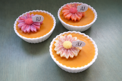 Pure Beeswax Daisy Candle Bowl | Choc Fudge & Honey Scent