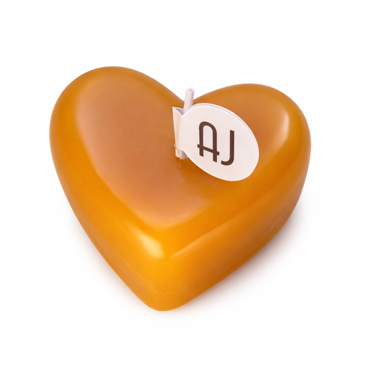 Pure Beeswax Heart Candle