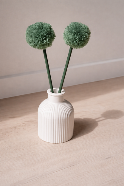 Handmade Pom Pom Vase Set