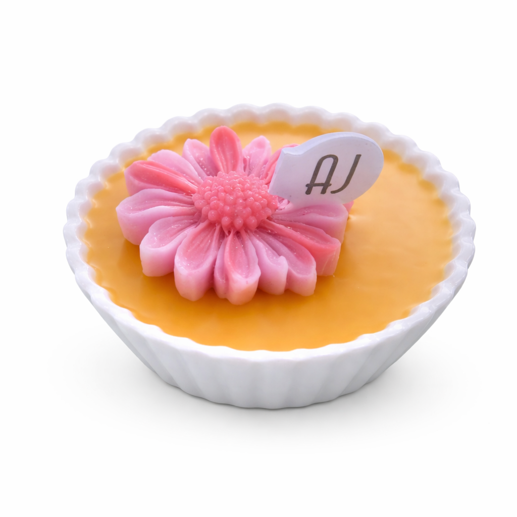 Pure Beeswax Daisy Candle Bowl | Choc Fudge & Honey Scent