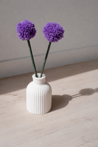 Handmade Pom Pom Vase Set
