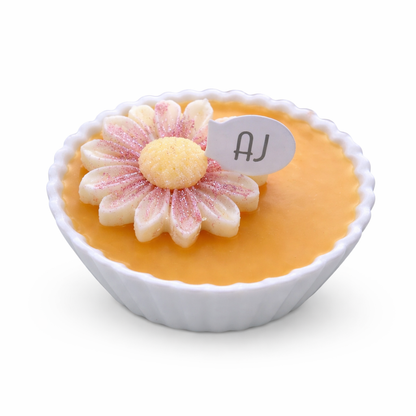 Pure Beeswax Daisy Candle Bowl | Choc Fudge & Honey Scent