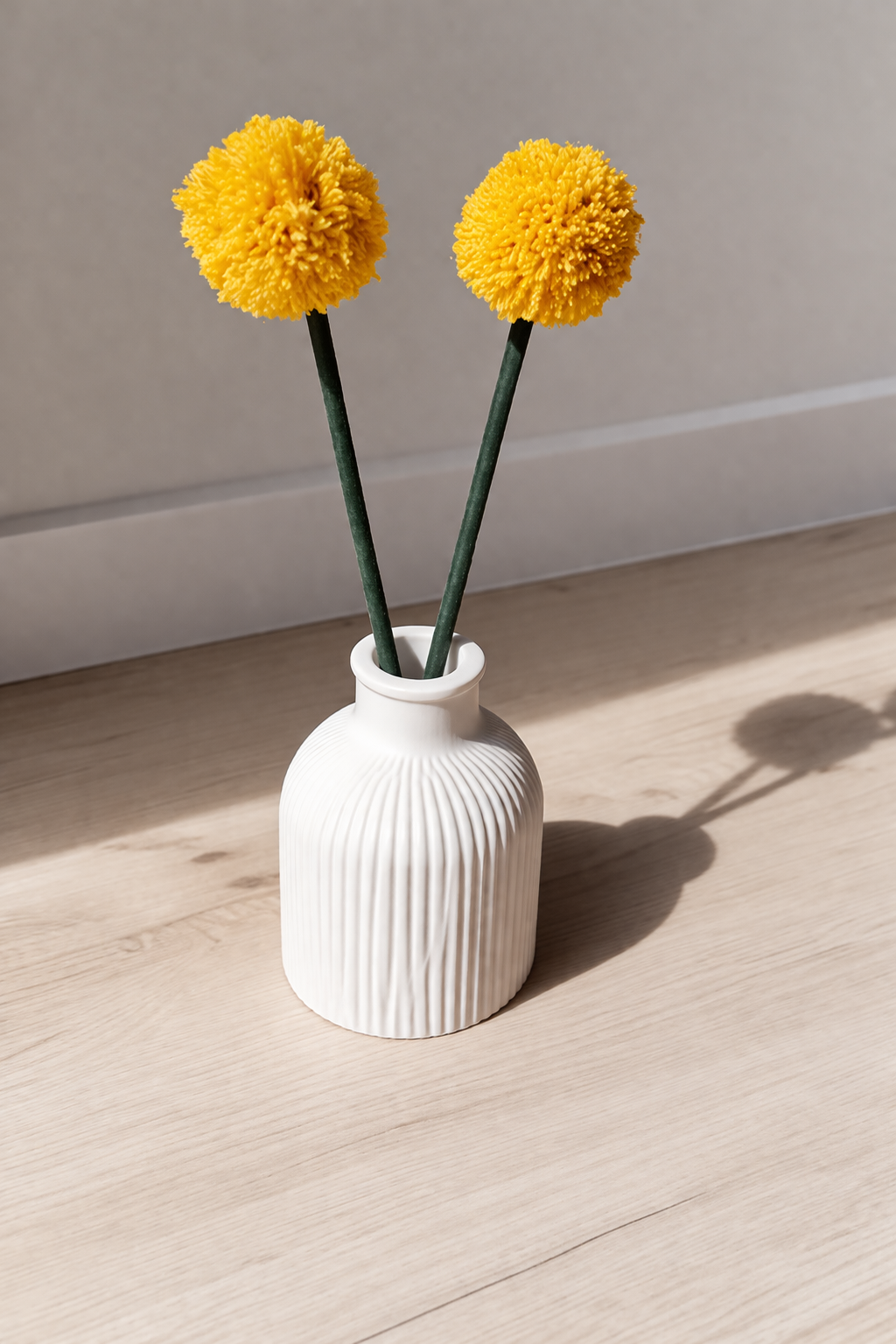 Handmade Pom Pom Vase Set
