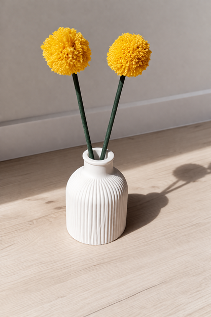Handmade Pom Pom Vase Set