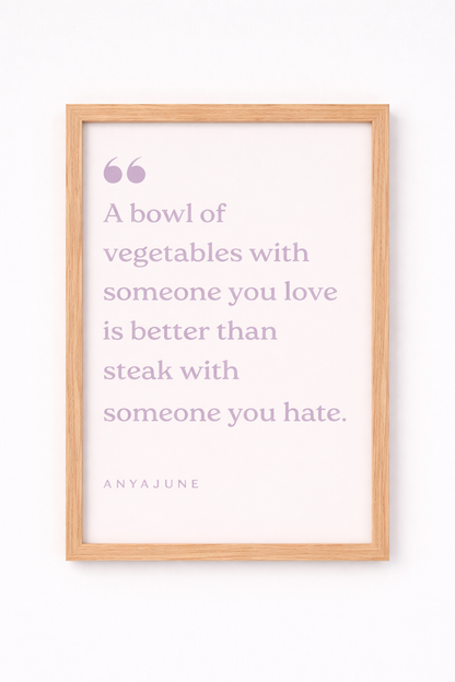 A Bowl of Vegetables Framed Print | Anya June