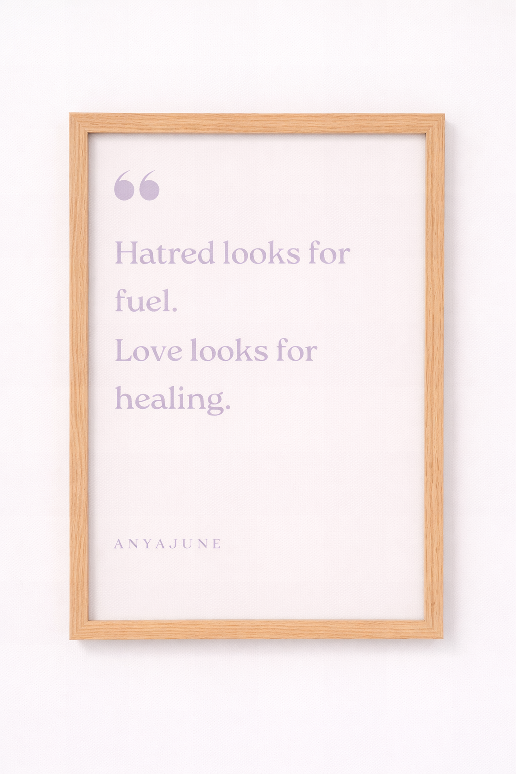 Hatred Looks for Fuel Framed Print | Anya June