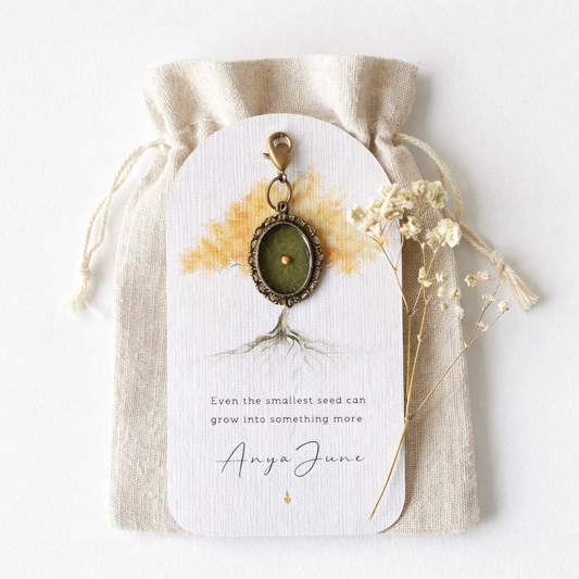 Seed of Hope Mustard Seed Keychain | Oval