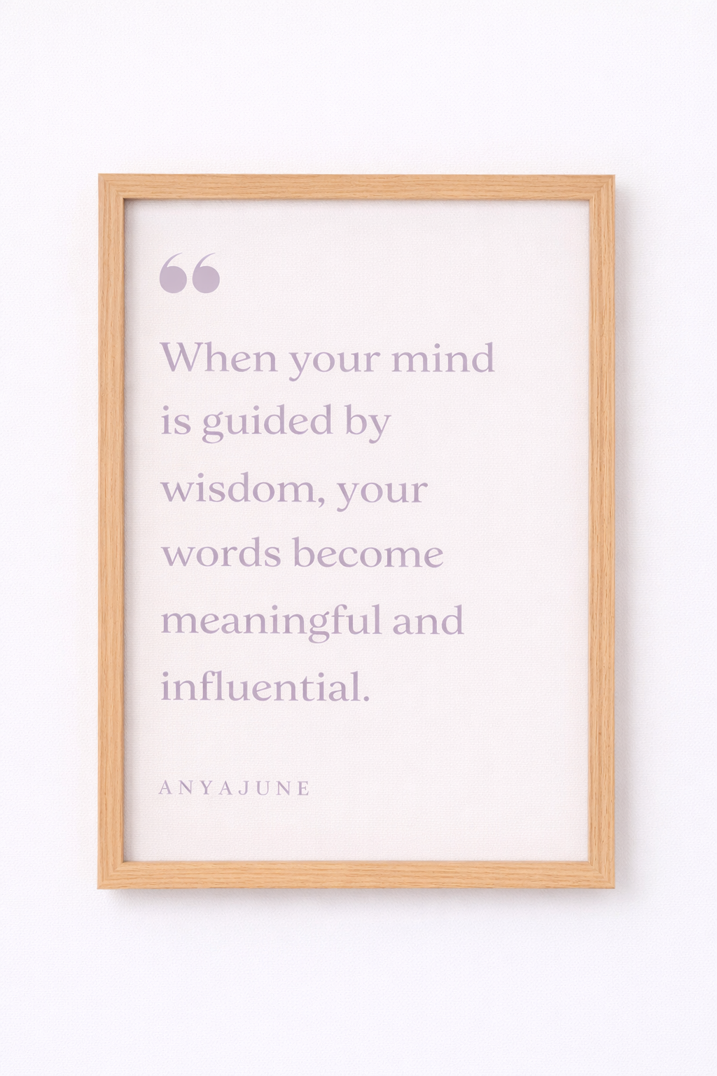 Guided by Wisdom Framed Print | Anya June