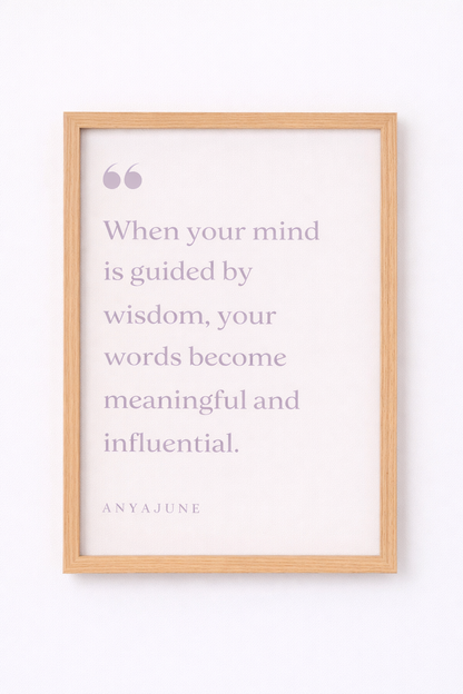 Guided by Wisdom Framed Print | Anya June