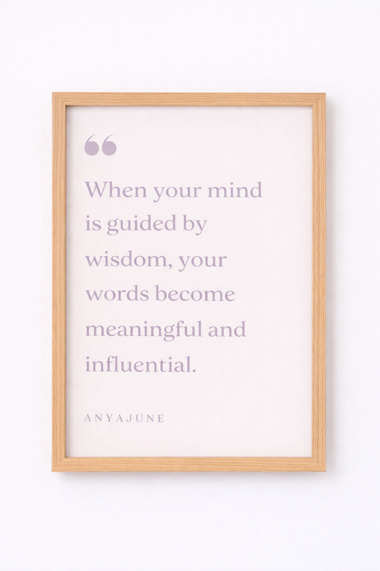 Guided by Wisdom Framed Print | Anya June