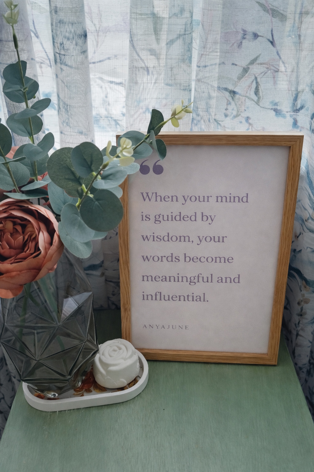 Guided by Wisdom Framed Print | Anya June